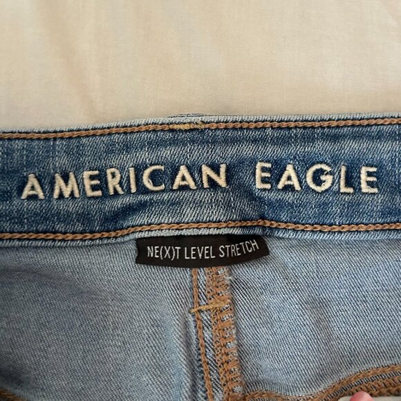 American Eagle Distressed Super High-Rise Jeggings Crop - Picture 4 of 8
